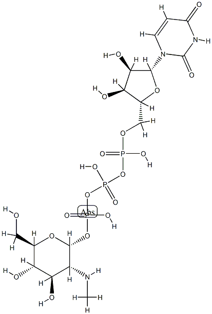UDP-N-methylglucosamine phosphate 结构式
