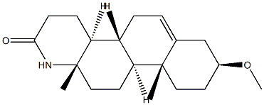 3-methoxy-17-aza-homoandrost-5-ene-17-one Structure