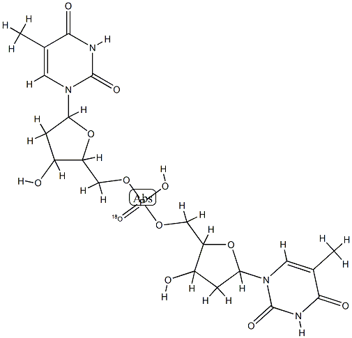 5'-O-thymidyl 3'-O-thymidylphosphate 结构式