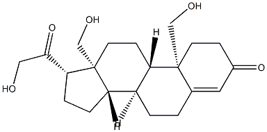 18,19-Dihydroxydeoxycorticosterone 结构式