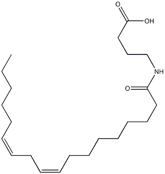 GABAリノールアミド 化学構造式