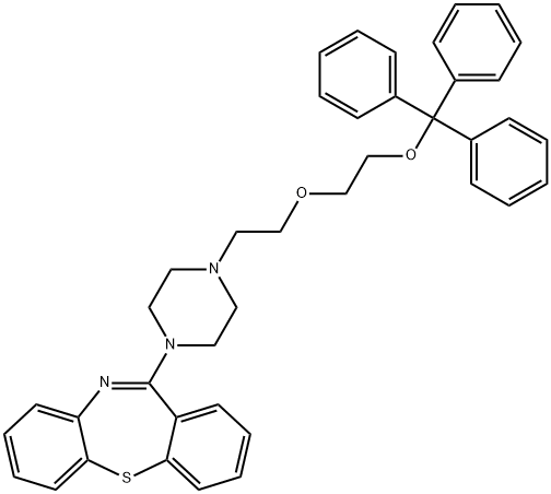 O-TriphenylMethoxy Quetiapine Structure