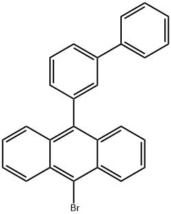9-[1,1-联苯]-3-基-10-溴蒽, 844679-02-3, 结构式