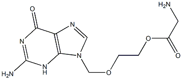 2'-O-glycyl acyclovir Struktur