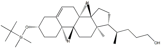 (3β)-3-O-tert-ButyldiMethylsilyl-cholest-5-ene-3,24-diol Structure
