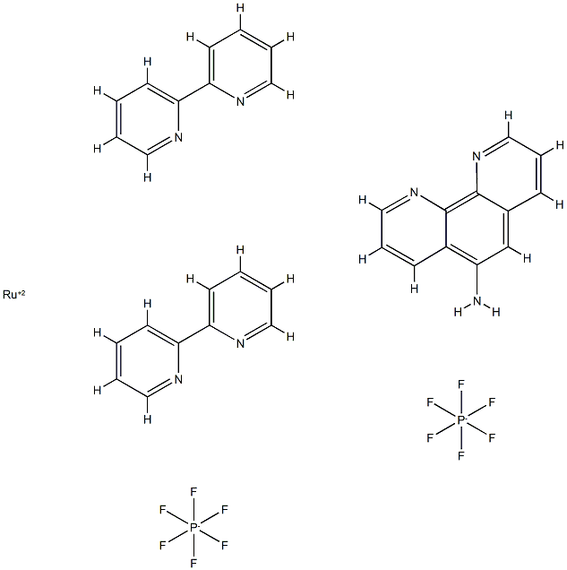 BIS(BIPYRIDINE)-(5-AMINOPHENANTHROLINE)R Structure