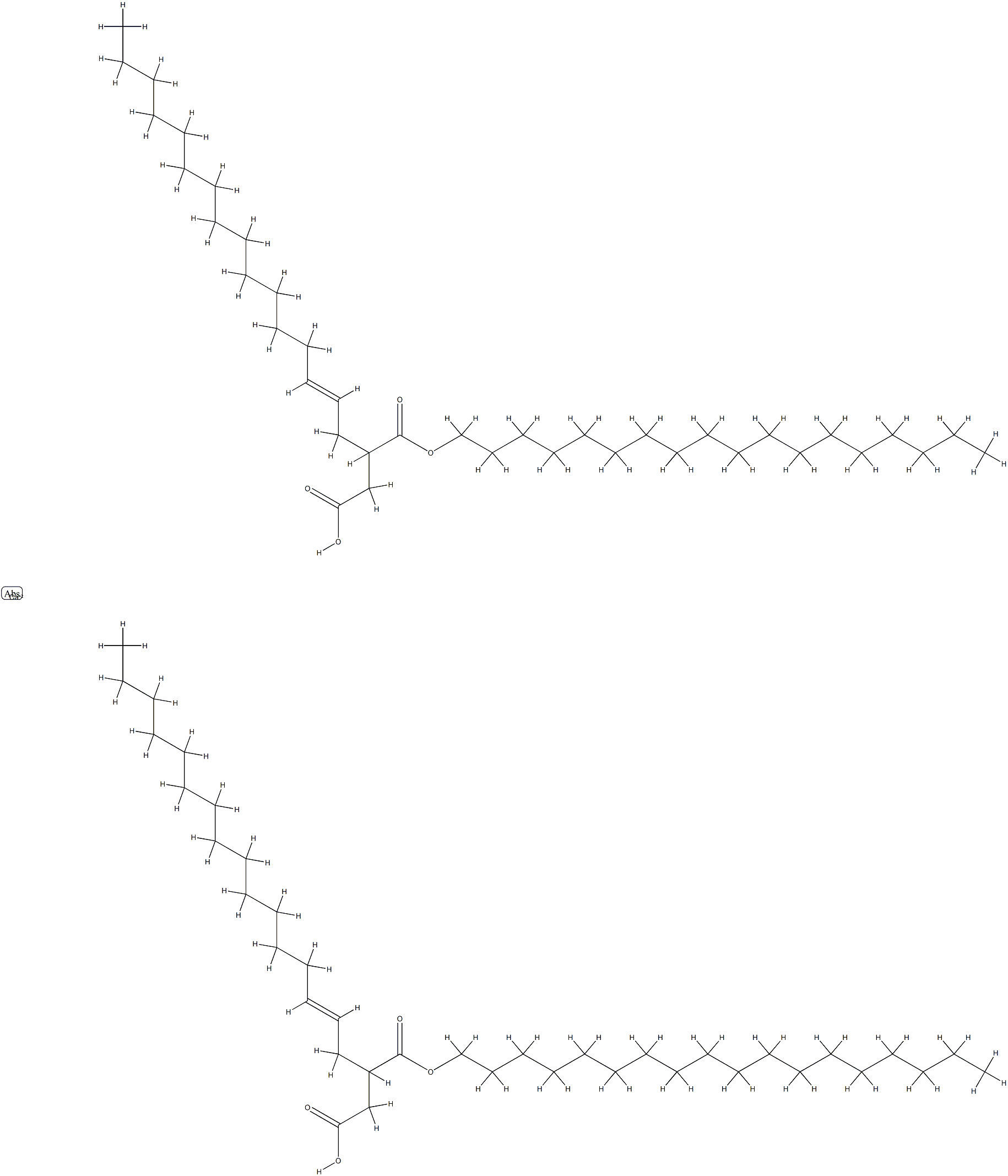 calcium di-1-octadecyl bis(2-hexadecenylsuccinate) Structure