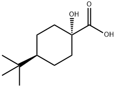 cis-4-(1,1-Dimethylethyl)-1-hydroxycyclohexanecarboxylic acid Struktur