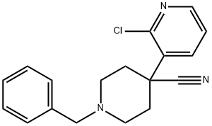 1-Benzyl-4-(2-Chloropyridin-3-Yl)Piperidine-4-Carbonitrile(WXC03107) Struktur