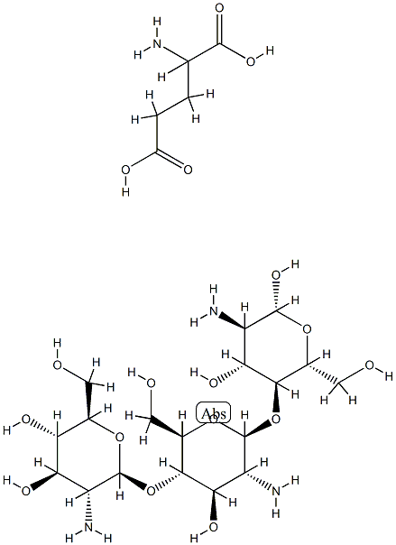 壳聚糖谷氨酸盐 结构式