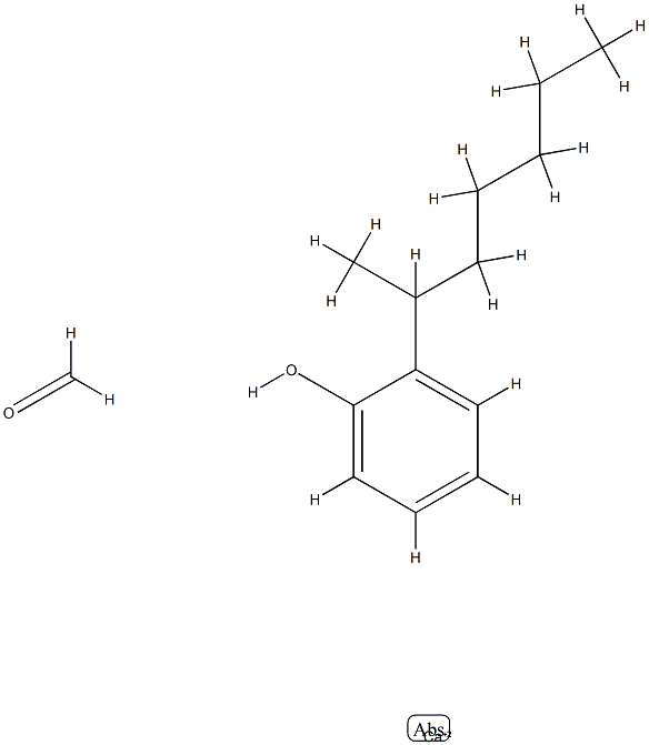 甲醛、1-甲基己基苯酚的反应产物钙盐 结构式
