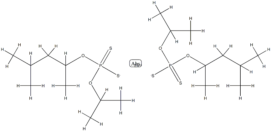 Phosphorodithioic acid, mixed O,O-bis(1,3-dimethylbutyl and iso-Pr) esters, zinc salts 化学構造式