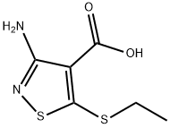 4-Isothiazolecarboxylicacid,3-amino-5-(ethylthio)-(9CI) 化学構造式