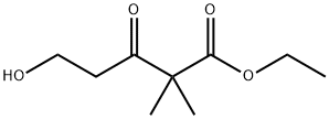 5-ヒドロキシ-2,2-ジメチル-3-オキソペンタン酸エチル 化学構造式