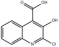 4-Quinolinecarboxylicacid,2-chloro-3-hydroxy-(9CI) Struktur