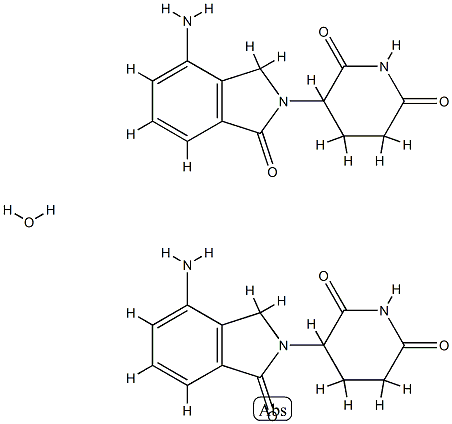 来那度胺半水合物,847871-99-2,结构式