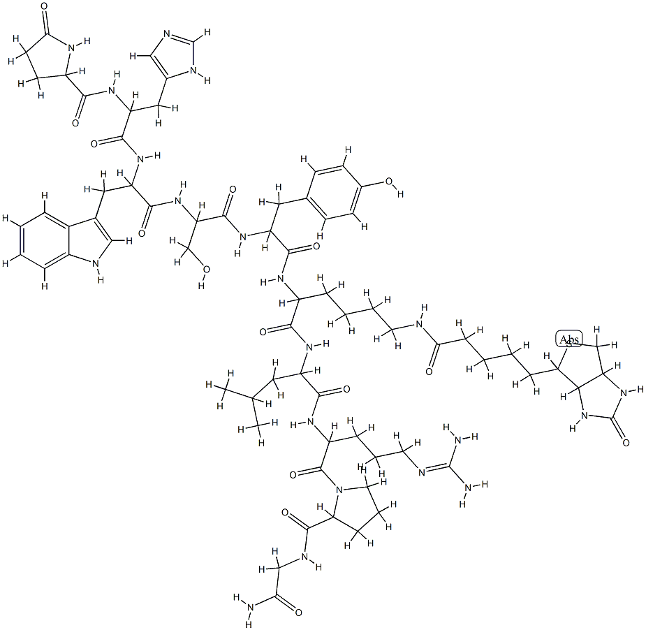 LHRH, biotin-Lys(6)- 结构式