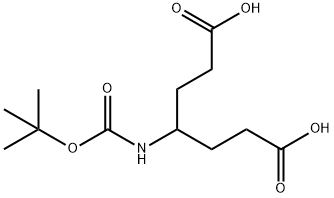 4-(N-Boc-amino)-1,6-heptanedioic acid Structure