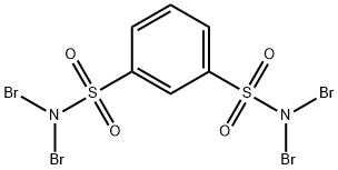 N,N,N,N'-tetrabromobenzene-1,3-disulfonamide Struktur