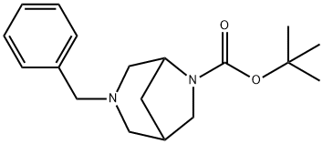 tert - butyl 3 - benzyl - 3,6 - diazabicyclo[3.2.1]octane - 6 - carboxylate,848591-68-4,结构式