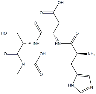 poly(histidyl-aspartyl-seryl-glycine) 结构式