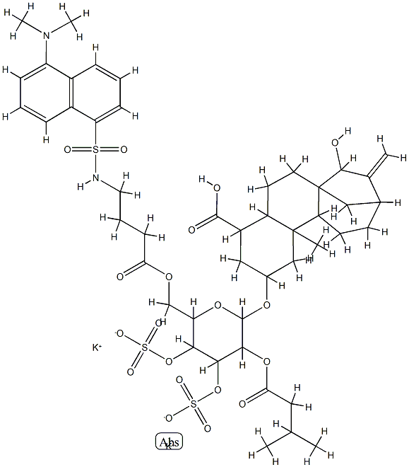 6'-O-dansyl-gamma-aminobutyryl atractyloside 结构式