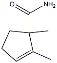 2-Cyclopentene-1-carboxamide,1,2-dimethyl-(9CI) Structure