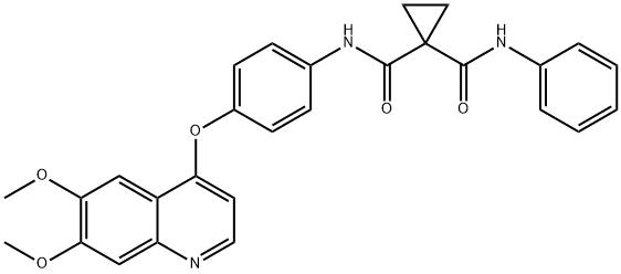 1,1-Cyclopropanedicarboxamide,N-[4-[(6,7-dimethoxy-4-quinolinyl)oxy]phenyl]-N'-phenyl-