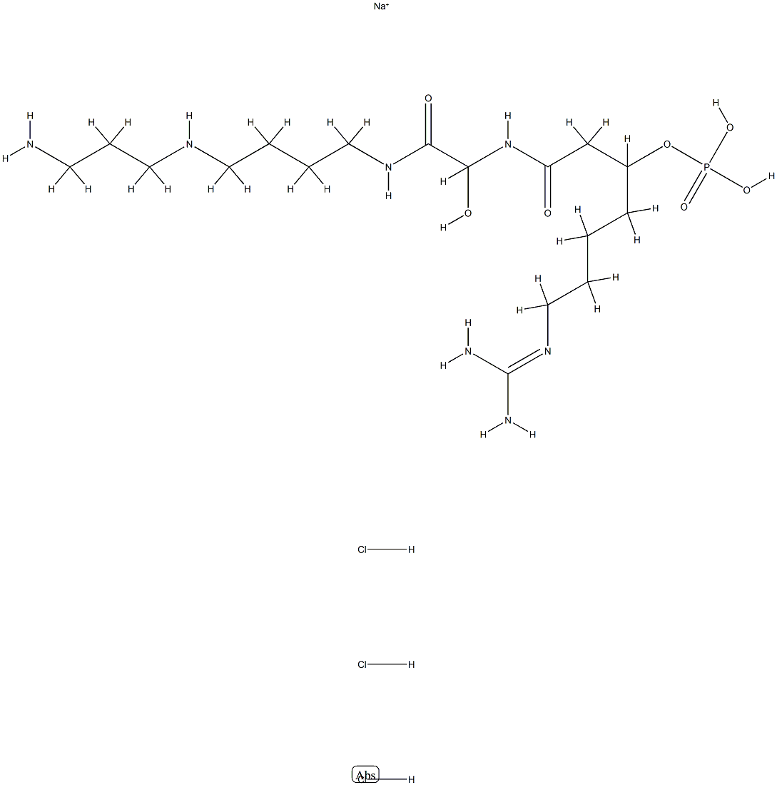 Spergualin-15-phosphate Struktur