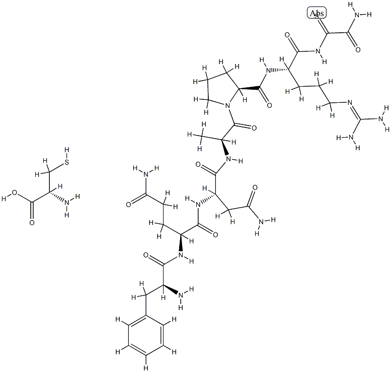 argipressin (3-9), (4-1')-disulfide Cys(6)- Struktur