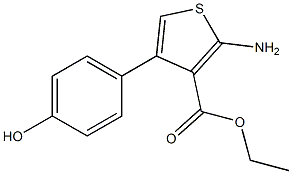 Ethyl-2-amino-4-(4-hydroxyphenyl)thiophene-3-carboxylate Structure