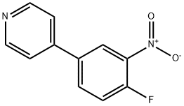 4-(4-氟-3-硝基苯基)吡啶 结构式