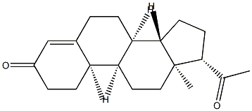(9β)-Pregn-4-ene-3,20-dione 结构式