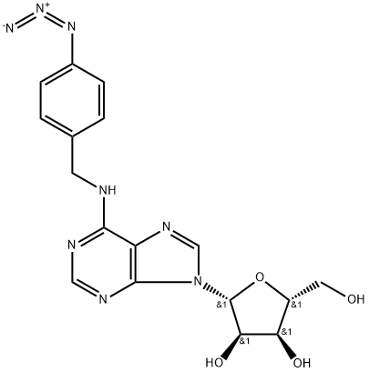 N(6)-(4-azidobenzyl)adenosine Struktur
