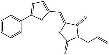 (5Z)-5-[(5-phenylfuran-2-yl)methylidene]-3-prop-2-enyl-2-sulfanylidene-1,3-thiazolidin-4-one Structure