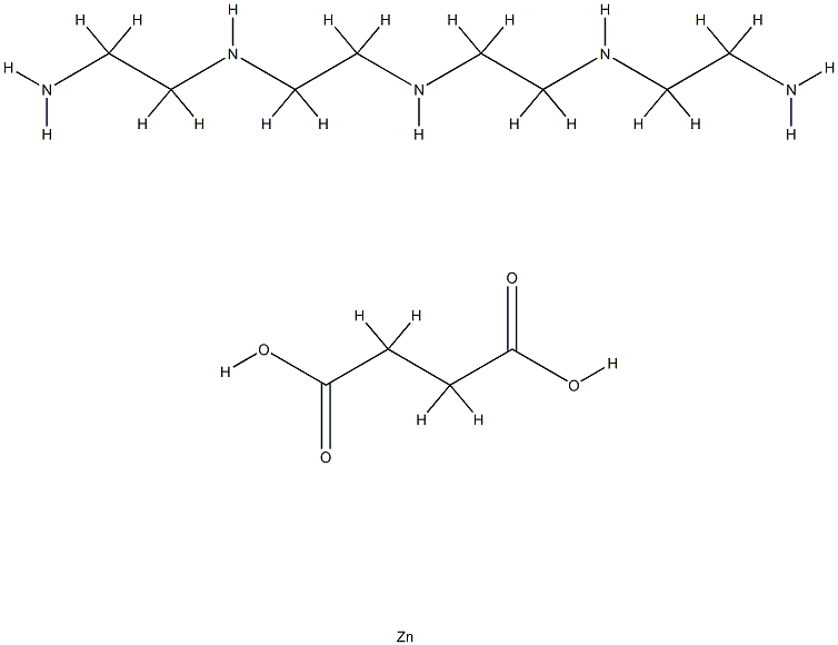 丁二酸的聚异丁烯基衍生物与四聚乙二胺的反应产物的锌盐 结构式