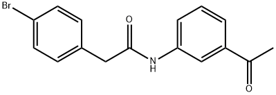 N-(3-acetylphenyl)-2-(4-bromophenyl)acetamide Struktur