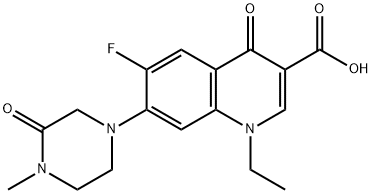 oxoperfloxacin 结构式