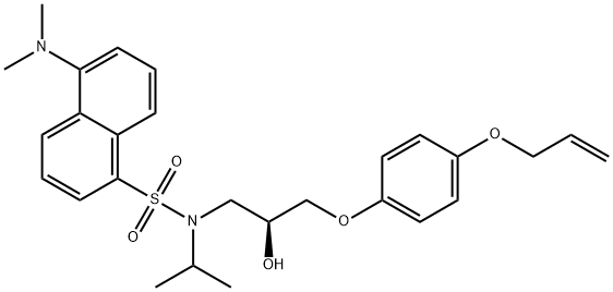 dansyl alprenolol 结构式