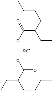 碱性2-乙基己酸锌盐,85203-81-2,结构式
