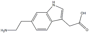 1H-Indole-3-aceticacid,6-(2-aminoethyl)-(9CI) Structure