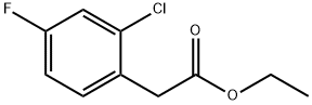 2-CHLORO-4-FLUOROPHENYLACETIC ACID ETHYL ESTER Structure