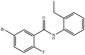 5-bromo-N-(2-ethylphenyl)-2-fluorobenzamide Structure