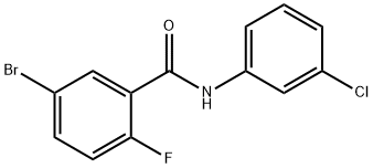 5-bromo-N-(3-chlorophenyl)-2-fluorobenzamide Structure