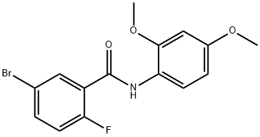 5-bromo-N-(2,4-dimethoxyphenyl)-2-fluorobenzamide 结构式