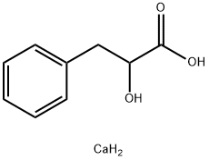 calcium bis[(±)-3-phenyllactate] 结构式