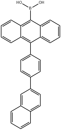 9-[1-(2-萘基)苯基-4-YL]-10-硼酸蒽,853945-48-9,结构式
