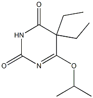 5,5-ジエチル-6-(1-メチルエトキシ)ピリミジン-2,4(3H,5H)-ジオン 化学構造式