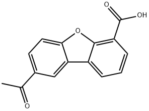 8-Acetyl-dibenzofuran-4-carboxylic acid 结构式