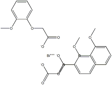Acetic acid, (2-methoxyphenoxy)-, bismuth salt, basic,85480-51-9,结构式